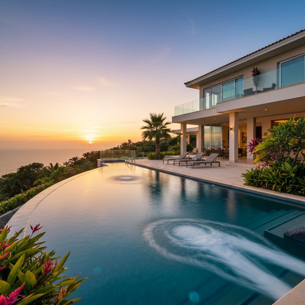 Luxury villa with infinity pool